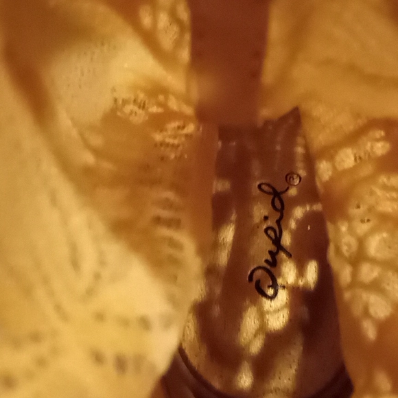 QUPID Floral Lace Peep Toe Stiletto Ankle Boot - Picture 4 of 5